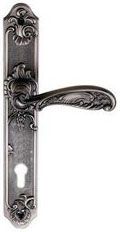 Ручка дверная ARCHIE GENESIS FLOR BL. SILVER (CL)