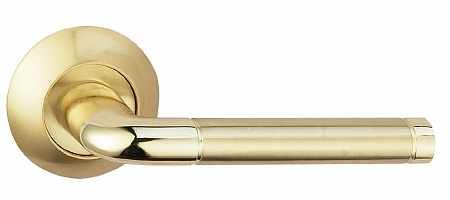 Дверная ручка LINDO A-34-10 GOLD/S.GOLD