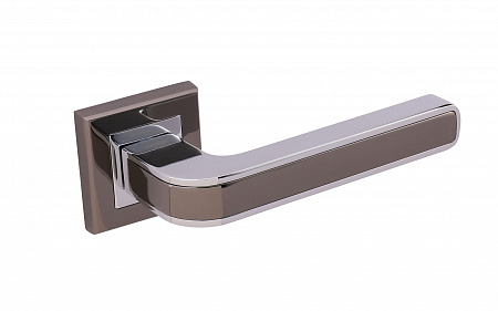 Дверная ручка PIEZA Q360 BLACK NICKEL / CHROME