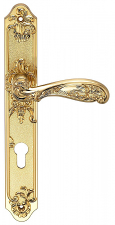 Ручка дверная ARCHIE GENESIS FLOR S. GOLD (CL)
