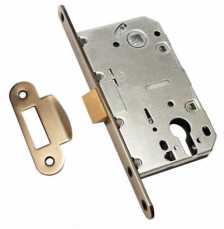 Защёлка под цилиндр бесшумная KEY 418 BRONZE